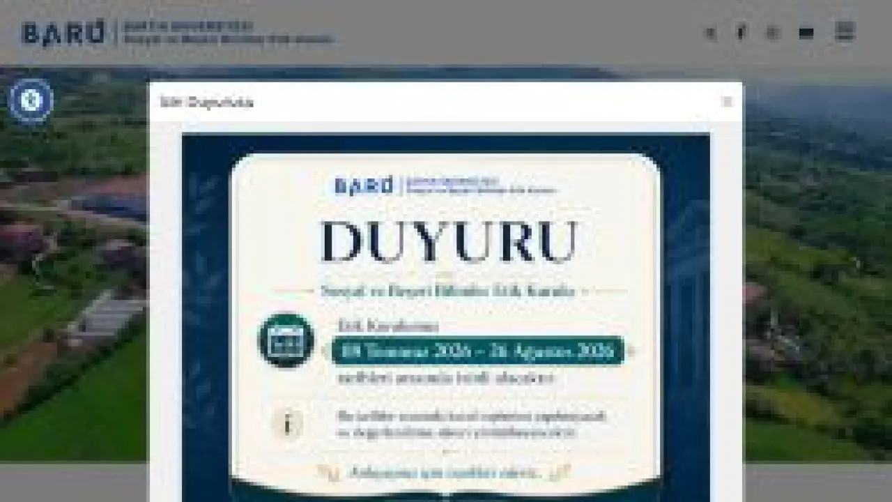 Bartın Üniversitesi - Ana Sayfa - Sosyal ve Beşeri Bilimler Etik Kurulu