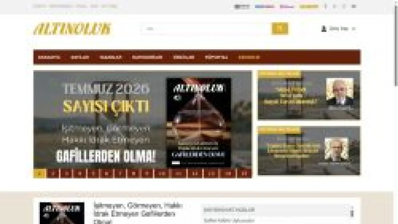 Resmi Web Sitesi - Altınoluk Dergisi