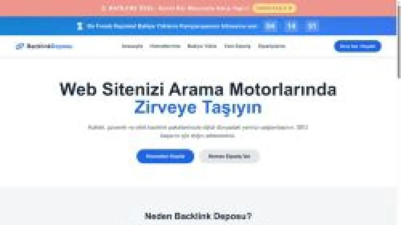 Kaliteli Backlink Hizmetleri - Backlink Deposu