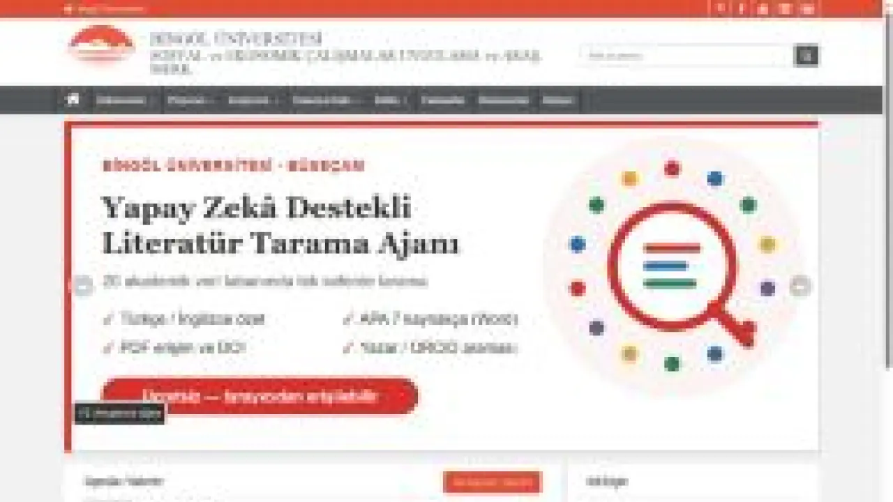 SOSYAL ve EKONOMİK ÇALIŞMALAR UYGULAMA ve ARAŞ. MERK.