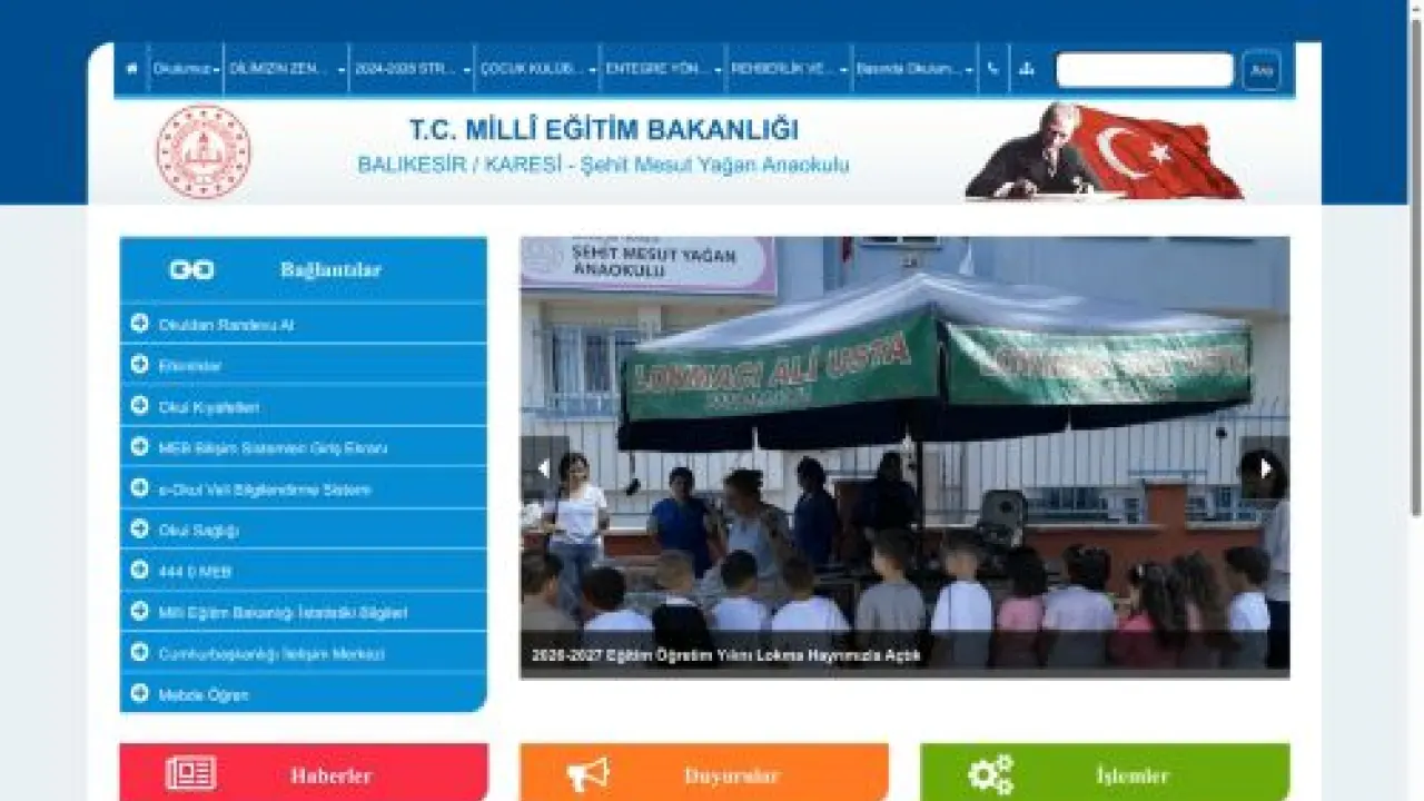Şehit Mesut Yağan Anaokulu - BALIKESİR / KARESİ