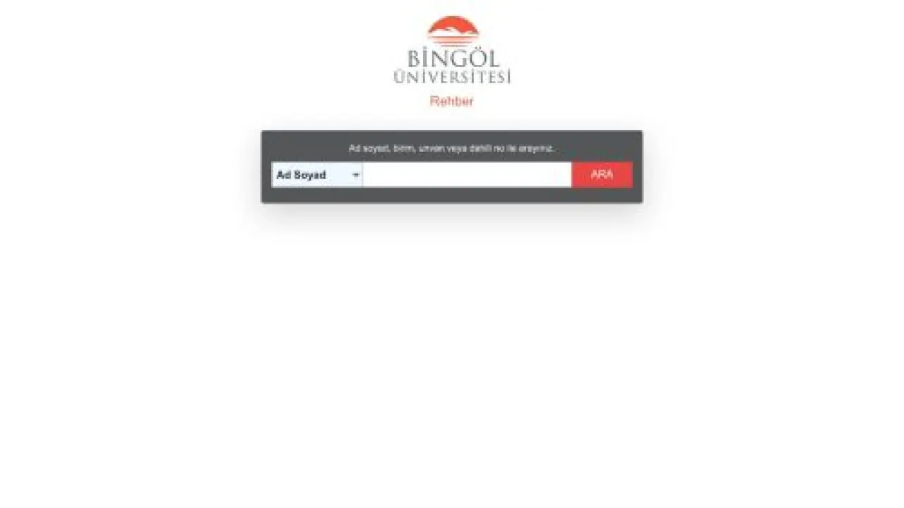 Rehber - Bingöl Üniversitesi