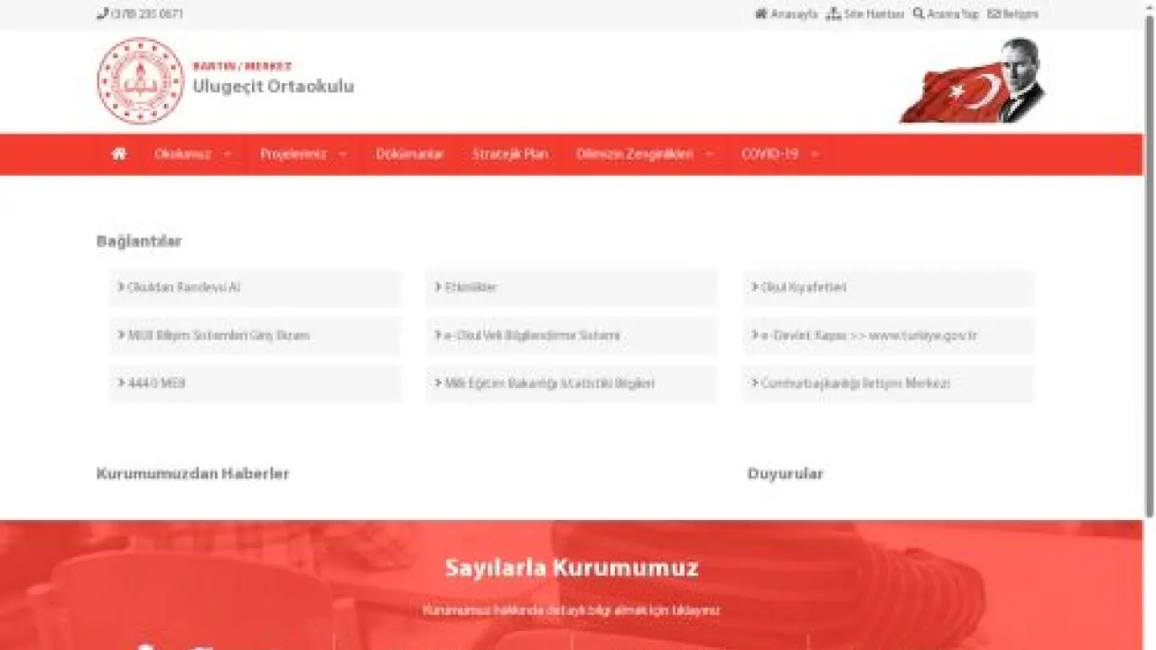 Ulugeçit Ortaokulu - BARTIN / MERKEZ