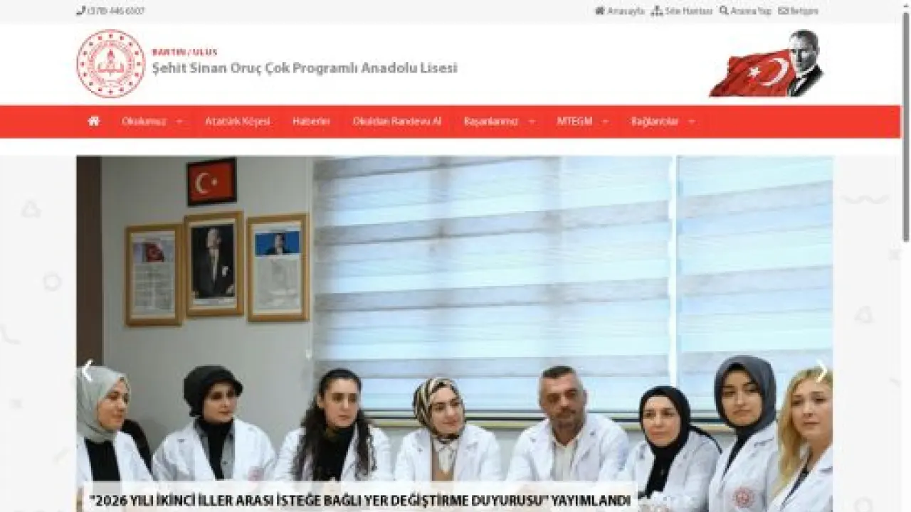Şehit Sinan Oruç Çok Programlı Anadolu Lisesi - BARTIN / ULUS
