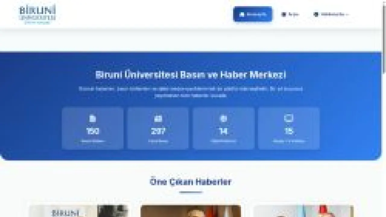 Biruni News – Biruni Üniversitesi