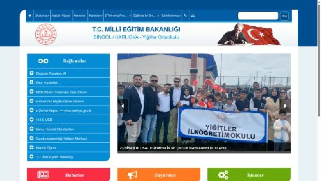 Yiğitler Ortaokulu - BİNGÖL / KARLIOVA
