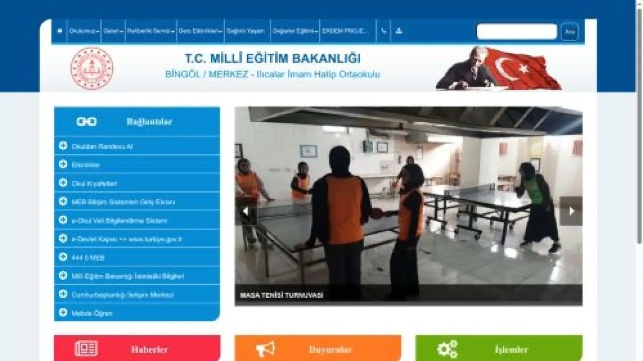 Ilıcalar İmam Hatip Ortaokulu - BİNGÖL / MERKEZ