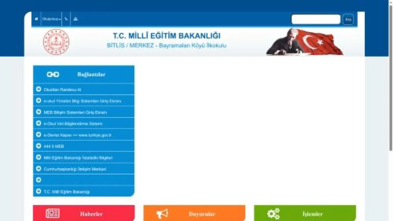 Bayramalan Köyü İlkokulu - BİTLİS / MERKEZ
