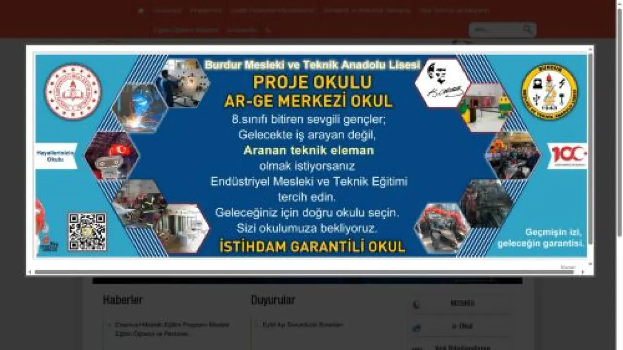 Burdur Mesleki ve Teknik Anadolu Lisesi - BURDUR / MERKEZ