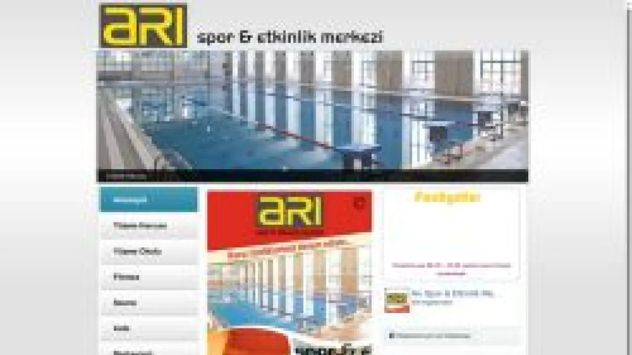 Arı Spor & Etkinlik Merkezi, Ankara Spor Tesisleri,   Fitness Salonları, Zayıflama Merkezleri  ,  Toplantı Salonları, Ankara Dinlenme Tesisleri,  Yüzme Okulu, Catering Şirketleri , Yemek Şirketleri  , Düğün Organizasyon , Kokteyl Şirketleri , Kır Düğünü