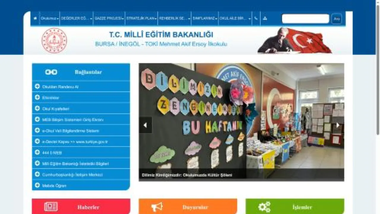 TOKİ Mehmet Akif Ersoy İlkokulu - BURSA / İNEGÖL