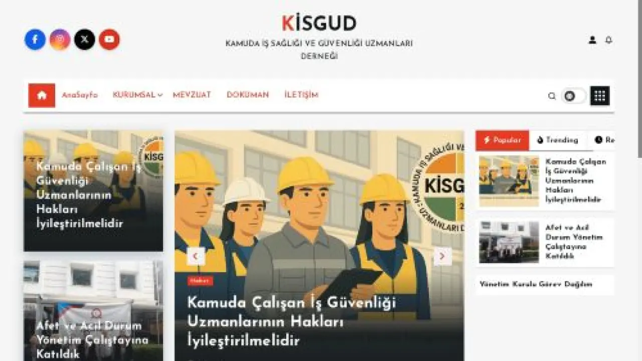 KAMUDA İŞ SAĞLIĞI VE GÜVENLİĞİ UZMANLARI DERNEĞİ - KİSGUD