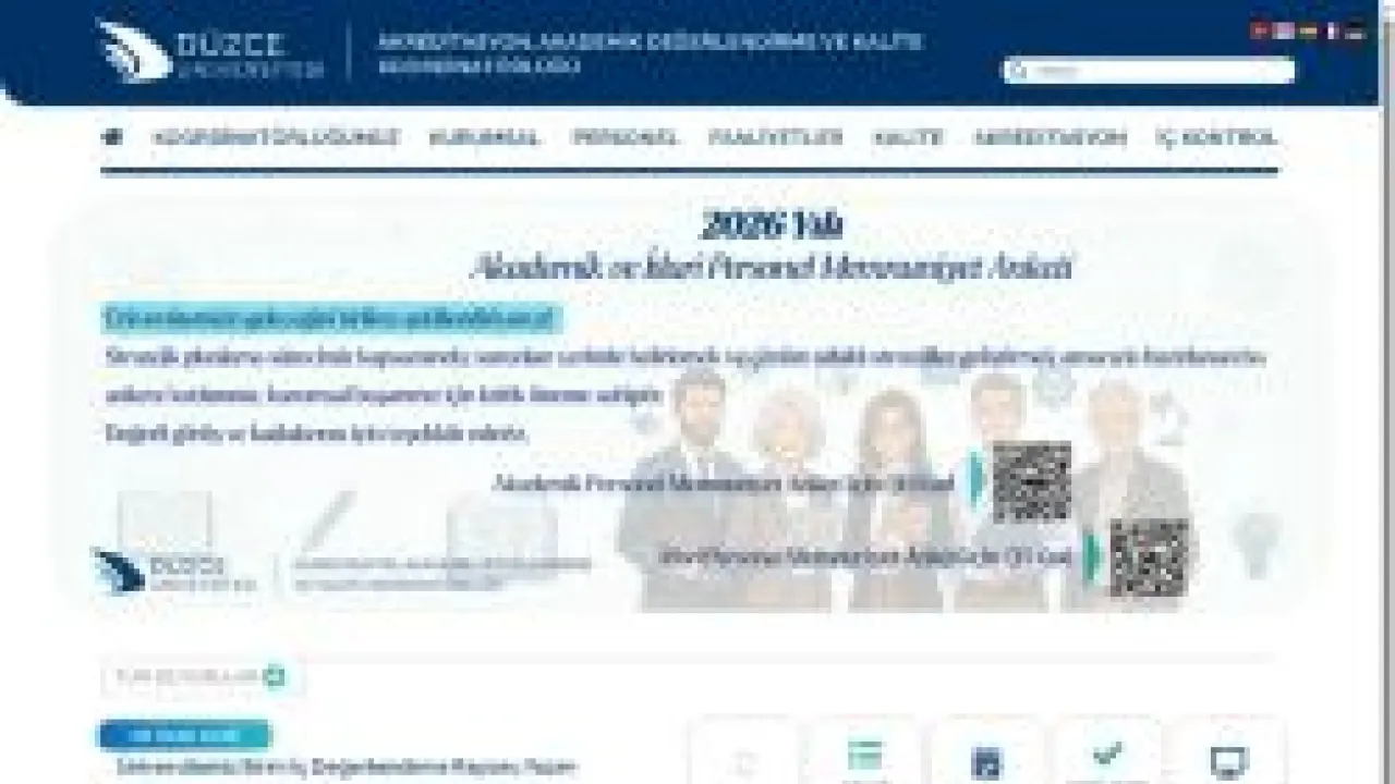 Düzce Üniversitesi | Akreditasyon, Akademik Değerlendirme ve Kalite Koordinatörlüğü | Anasayfa
