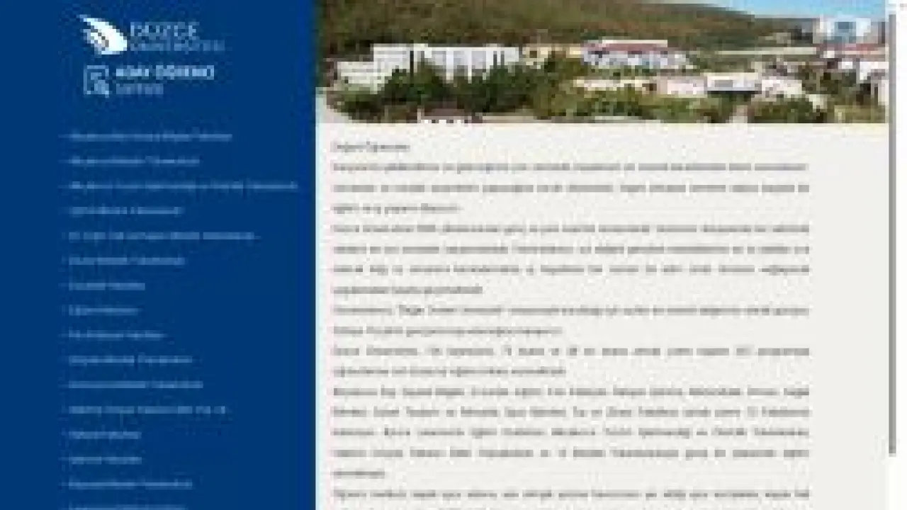 Düzce Üniversitesi Aday Öğrenci Bilgi Sistemi