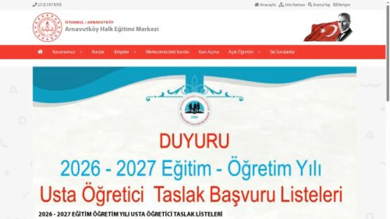Arnavutköy Halk Eğitimi Merkezi - İSTANBUL / ARNAVUTKÖY