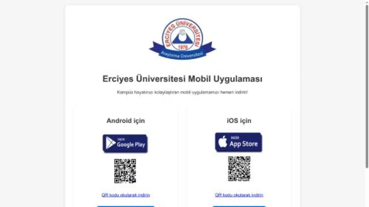 Erciyes Üniversitesi Mobil Uygulaması