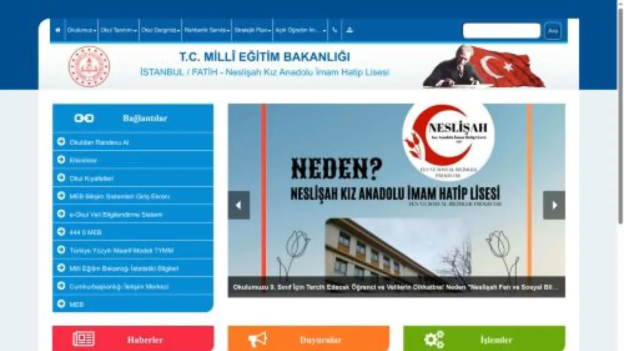 Neslişah Kız Anadolu İmam Hatip Lisesi - İSTANBUL / FATİH
