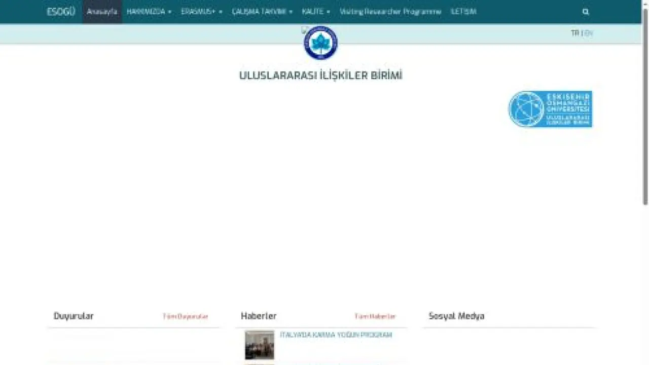 ULUSLARARASI İLİŞKİLER BİRİMİ | Eskişehir Osmangazi Üniversitesi - Anasayfa