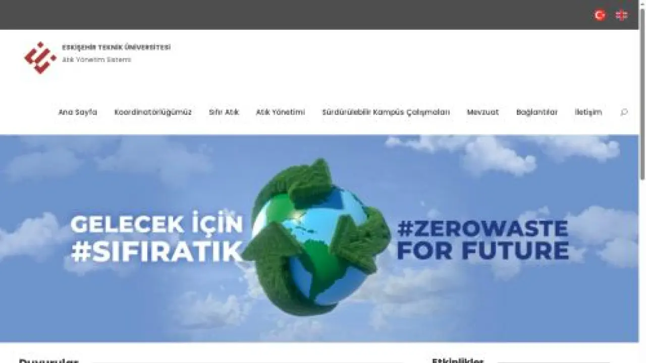 Atık Yönetim Sistemi - Eskişehir Teknik Üniversitesi