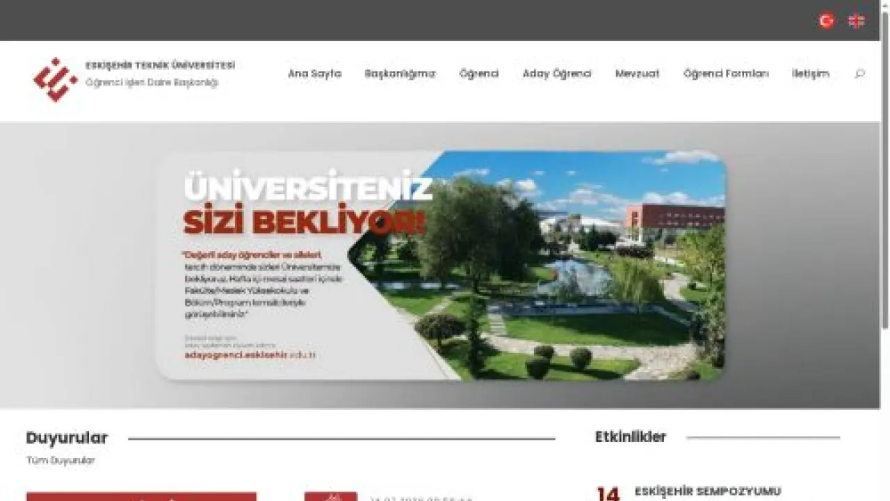 Öğrenci İşleri Daire Başkanlığı - Eskişehir Teknik Üniversitesi