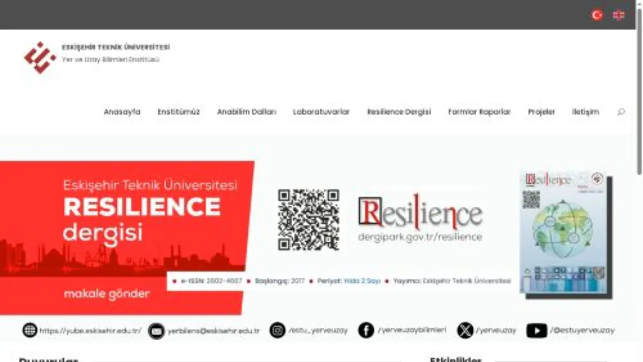 Yer ve Uzay Bilimleri Enstitüsü - Eskişehir Teknik Üniversitesi