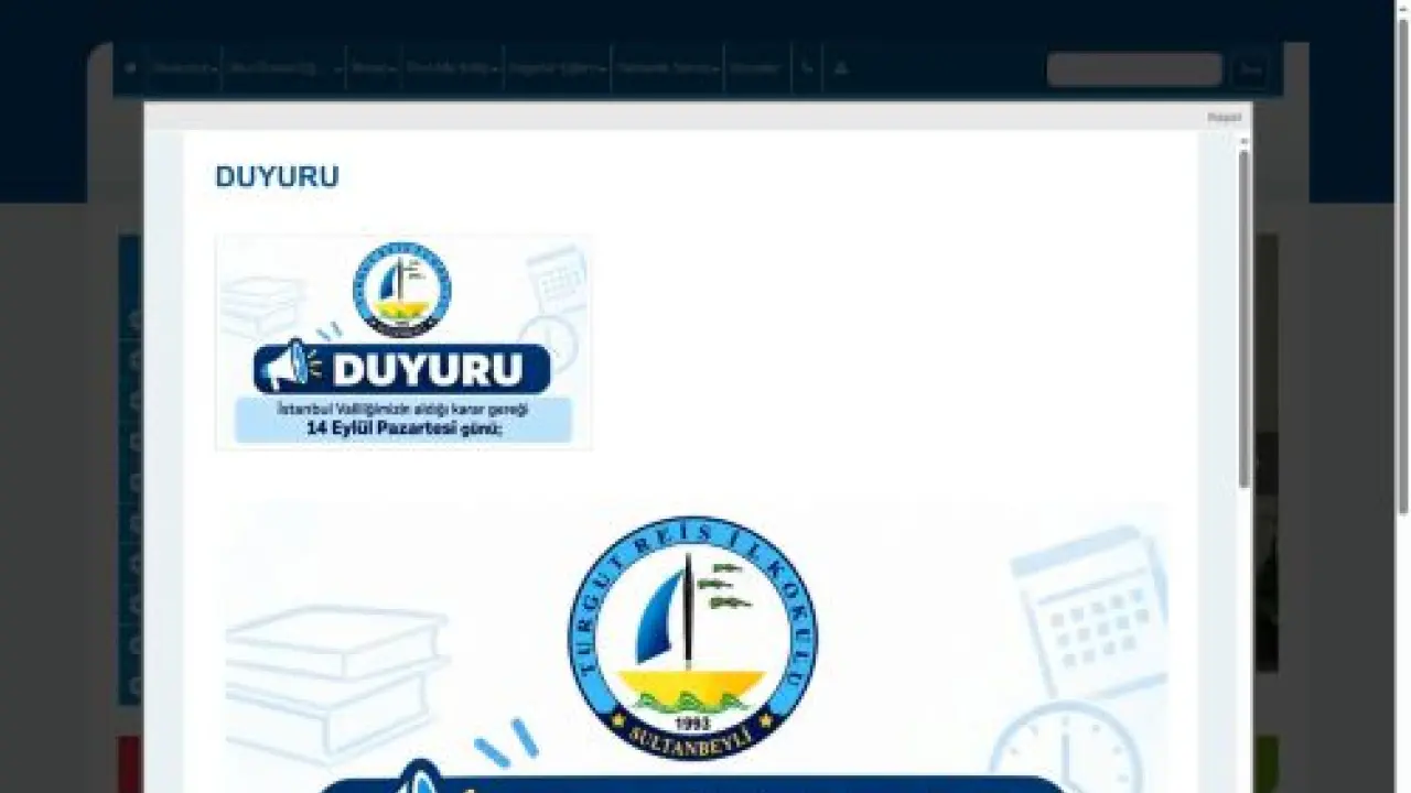 Turgut Reis İlkokulu - İSTANBUL / SULTANBEYLİ