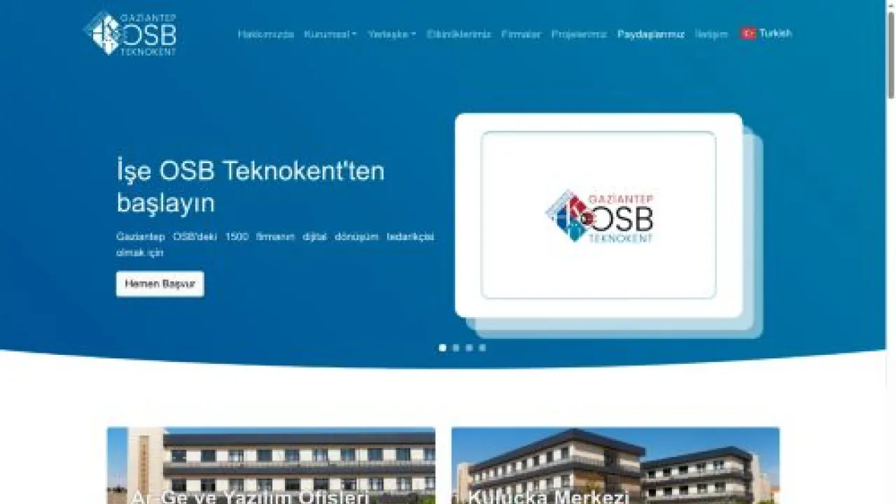 OSB Teknokent- Gaziantep – İşe OSB Teknokent'ten başlayın