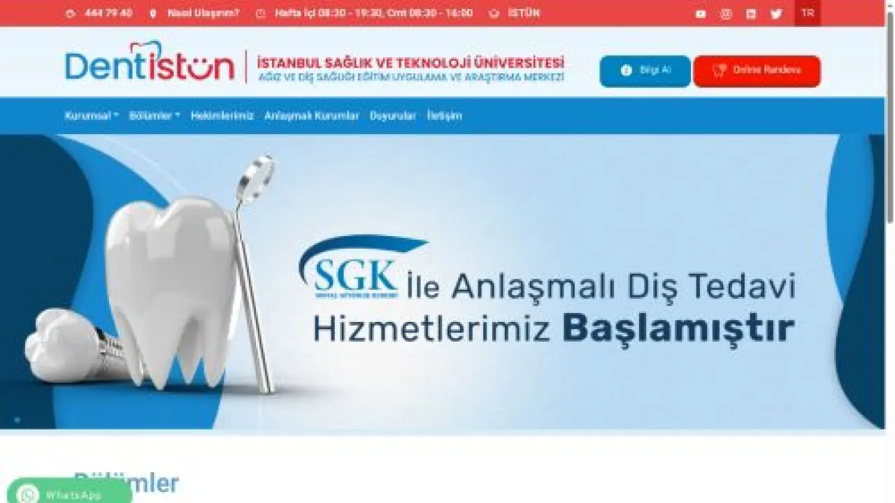 Ağız ve Diş Sağlığı Eğitim Uygulama ve Araştırma Merkezi - DENTİSTÜN