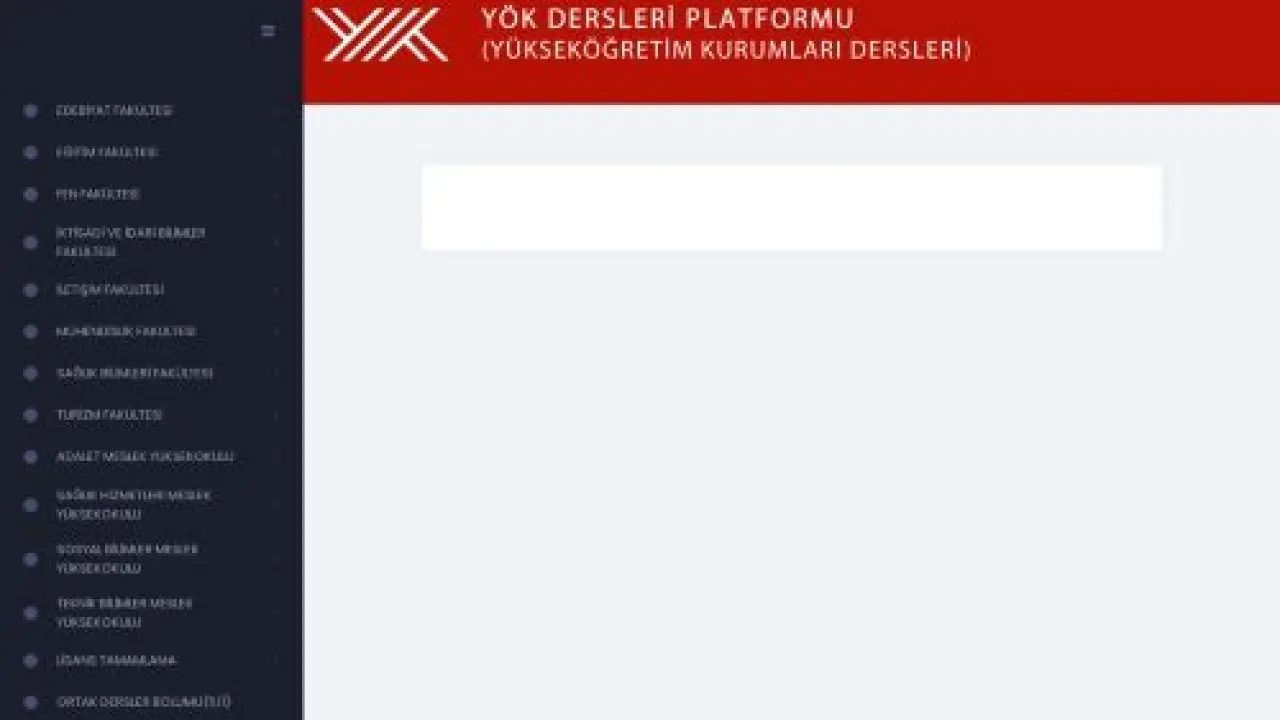 Yükseköğretim Kurumları Dersleri