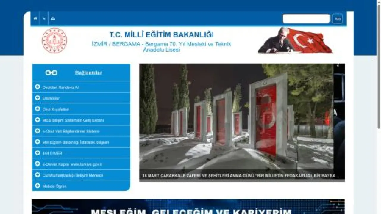 Bergama 70. Yıl Mesleki ve Teknik Anadolu Lisesi - İZMİR / BERGAMA