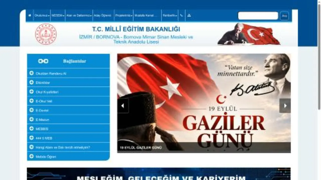 Bornova Mimar Sinan Mesleki ve Teknik Anadolu Lisesi - İZMİR / BORNOVA
