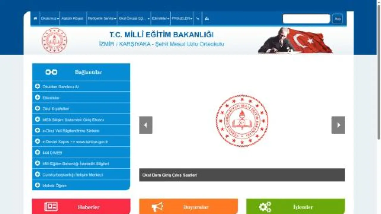 Şehit Mesut Uzlu Ortaokulu - İZMİR / KARŞIYAKA