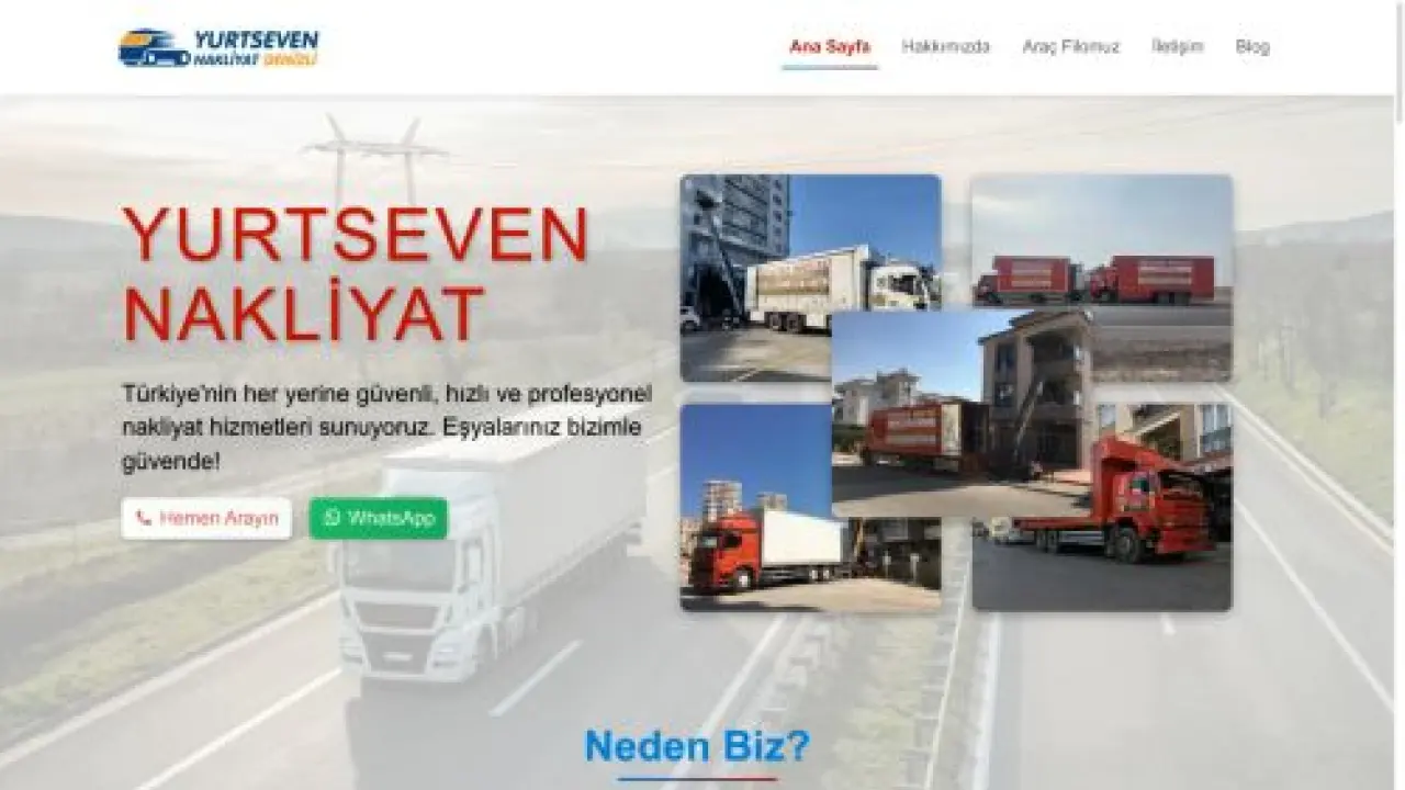 Yurtseven Nakliyat | Güvenli ve Hızlı Evden Eve Taşımacılık