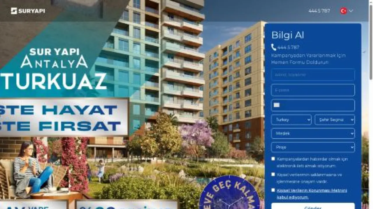 Aradığınız Mutluluk Sur Yapı Cevher Konut Projesinde! - Ana Sayfa