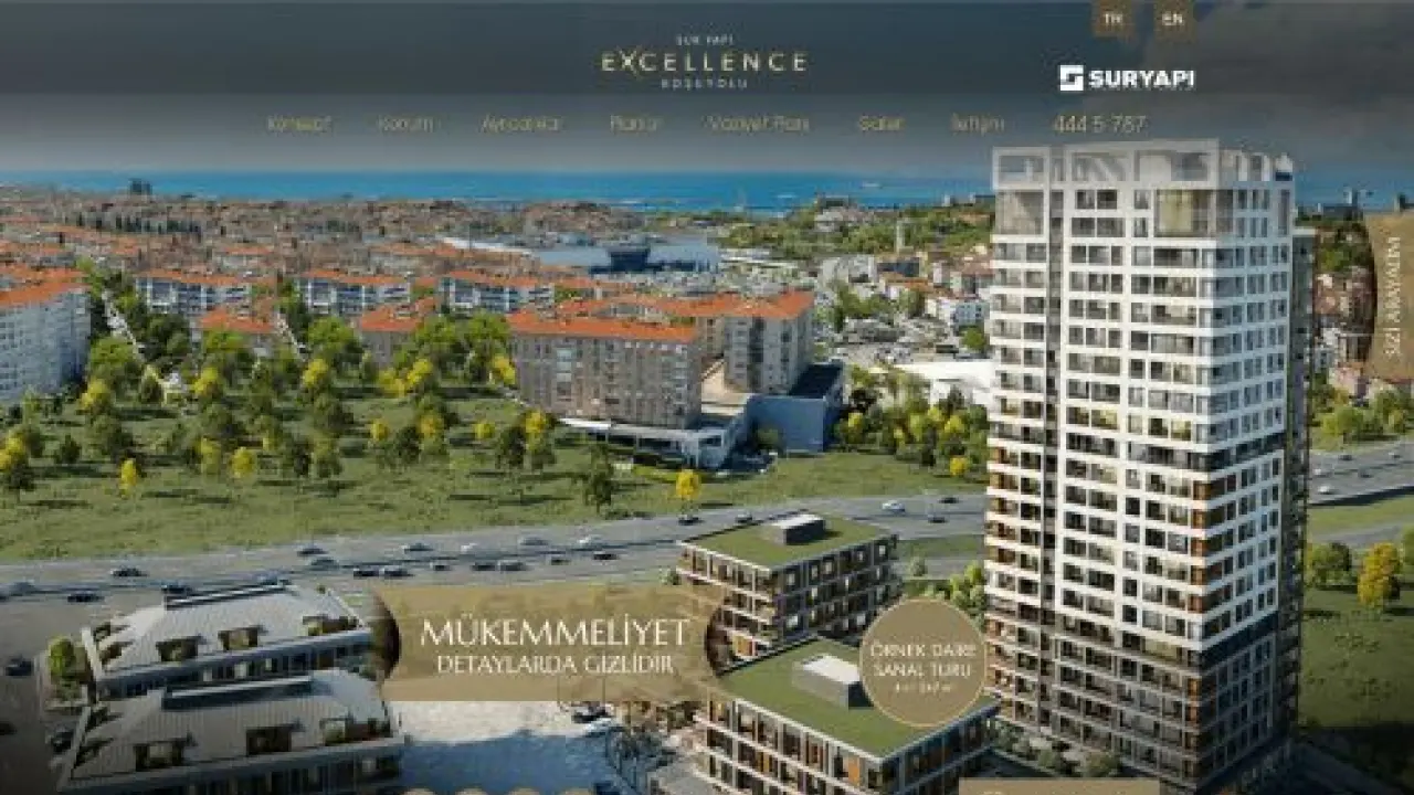 Aradığınız Mutluluk Sur Yapı Excellence Koşuyolu Konut Projesinde!