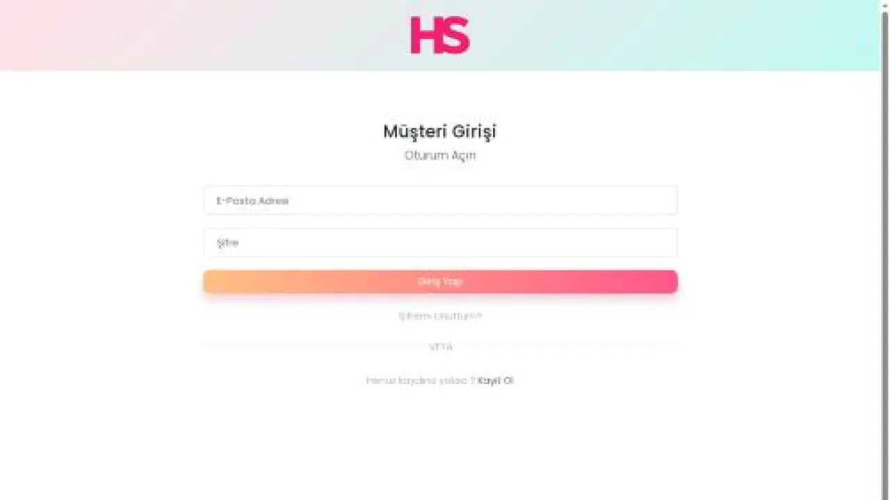 Haber Yazılımı - Müşteri Paneli Giriş