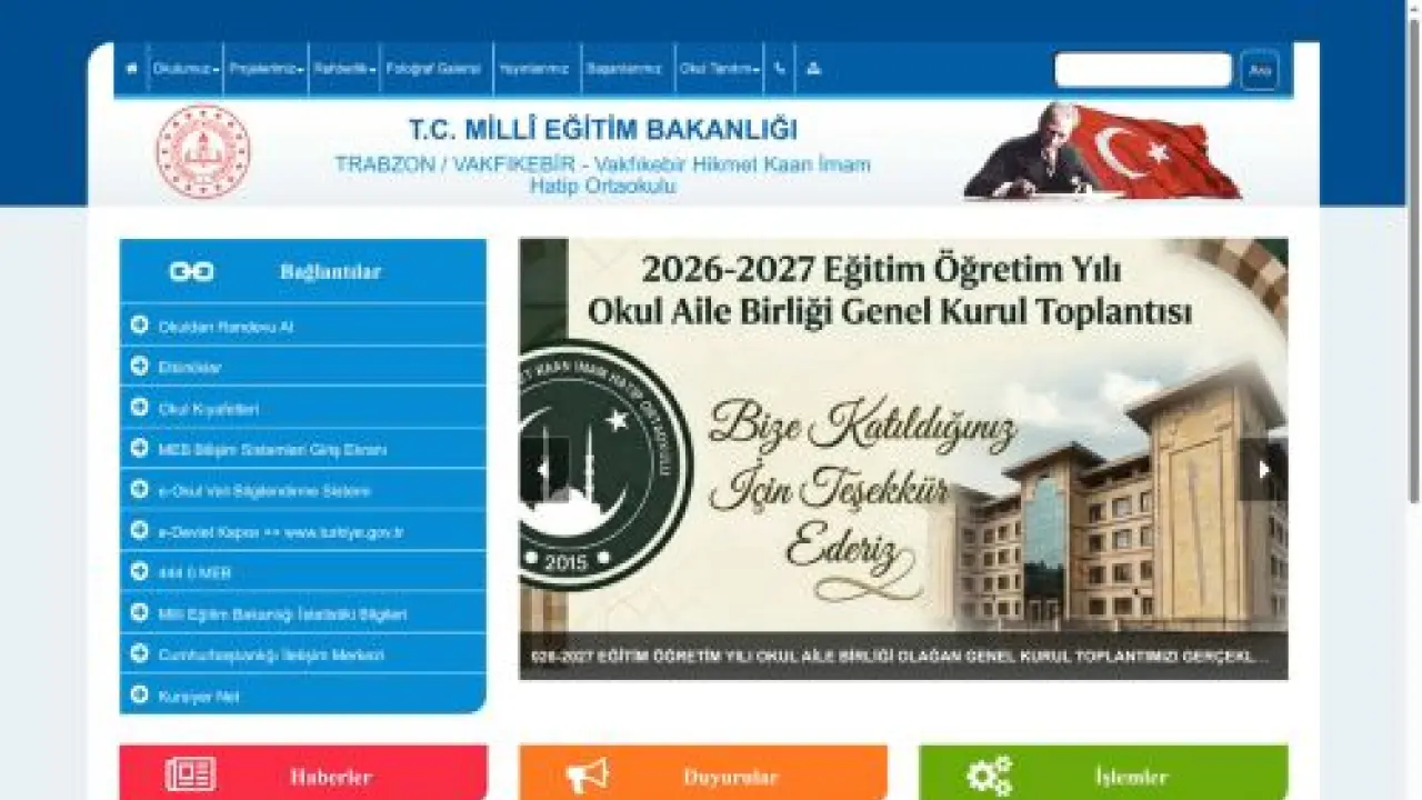 Vakfıkebir Hikmet Kaan İmam Hatip Ortaokulu - TRABZON / VAKFIKEBİR