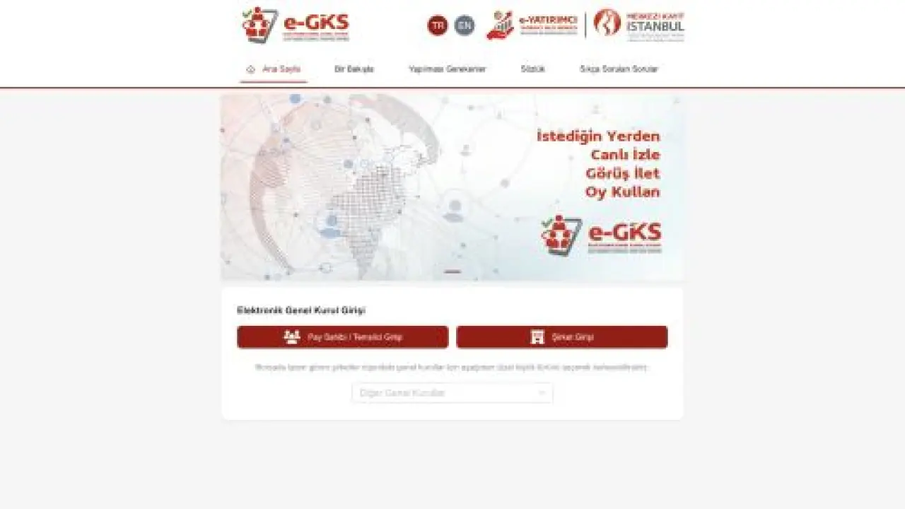 e-GKS Elektronik Genel Kurul Sistemi