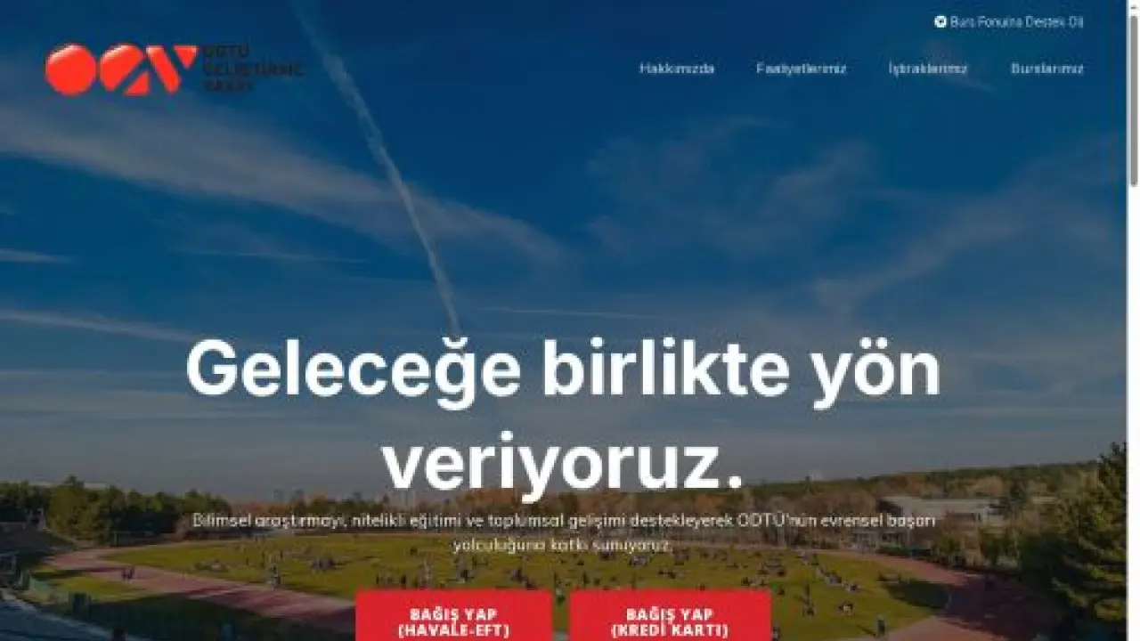 ODTÜ Geliştirme Vakfı – Geleceğe birlikte yön veriyoruz.
