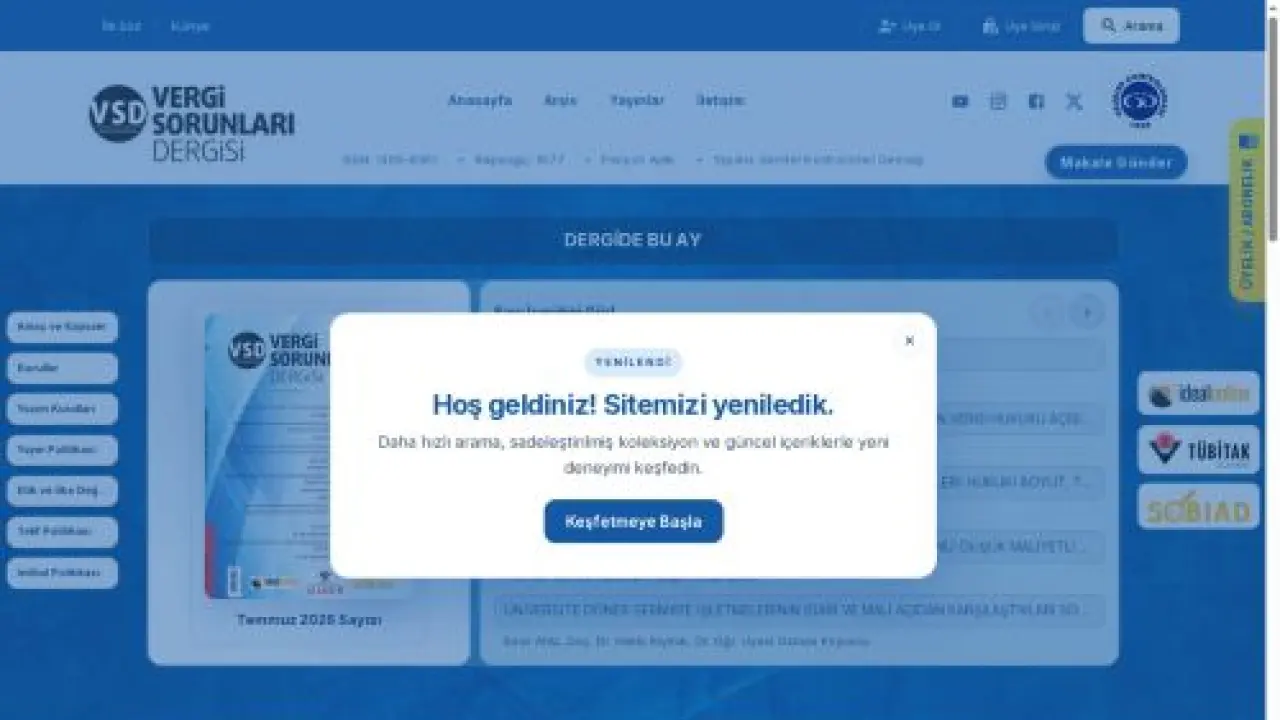 VSD | Vergi Sorunları Dergisi