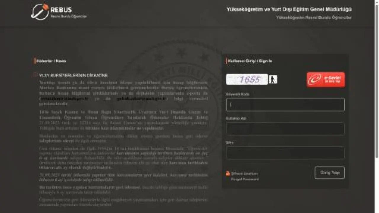 M.E.B. REBUS (Resmi Burslu Öğrenci Sistemi)