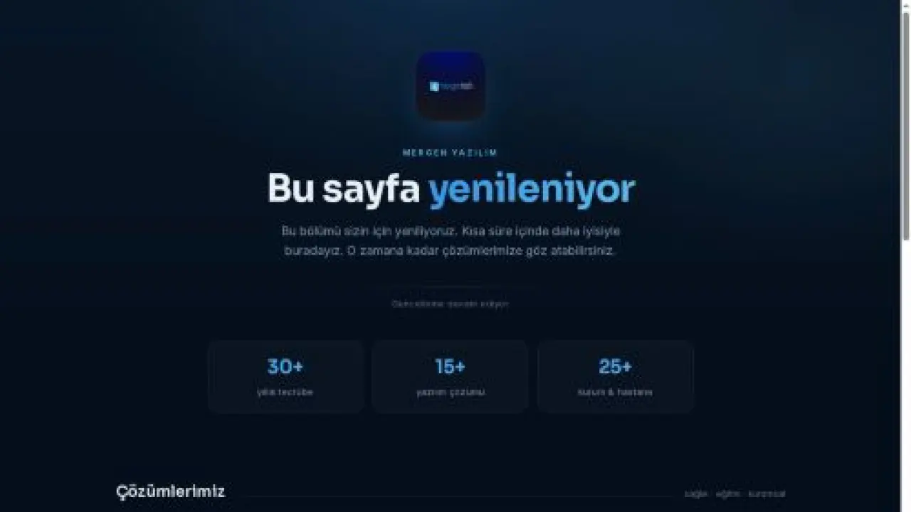 Mergen Yazılım – İleri Yazılım Teknolojileri