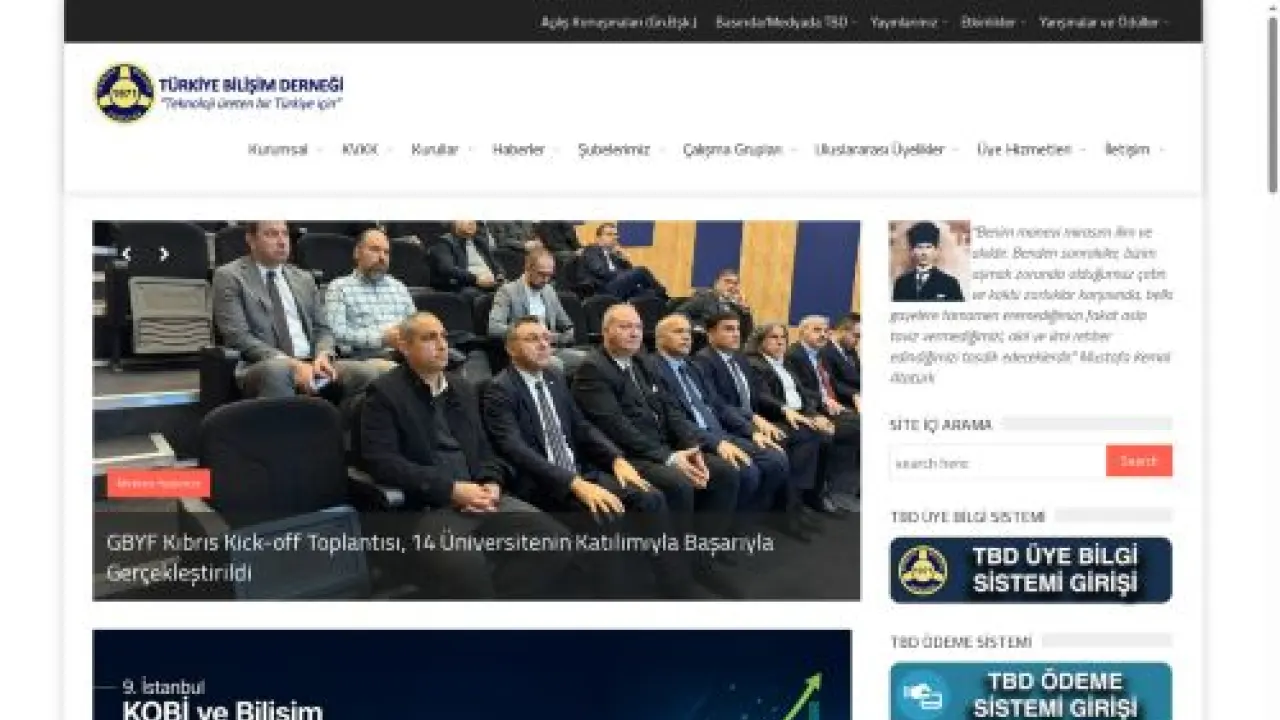 TBD Türkiye Bilişim Derneği – "Teknoloji üreten bir TÜRKİYE için"