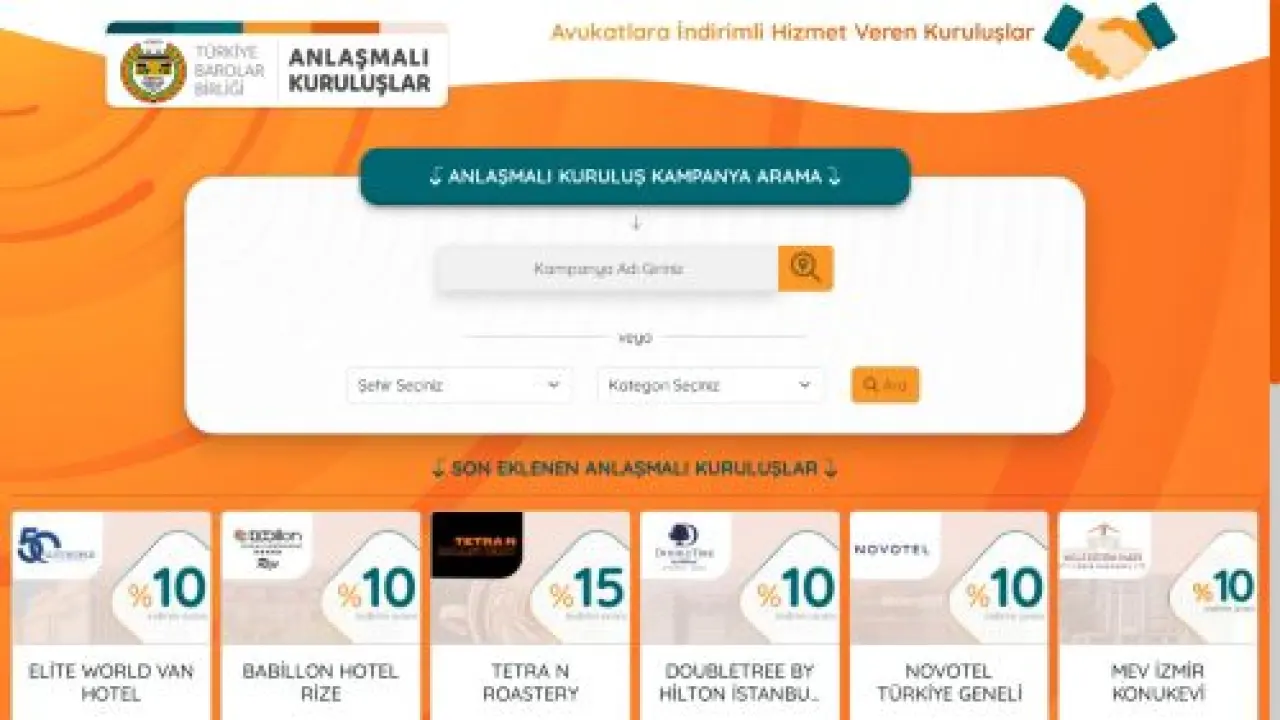 TBB ANLAŞMALI KURULUŞLAR