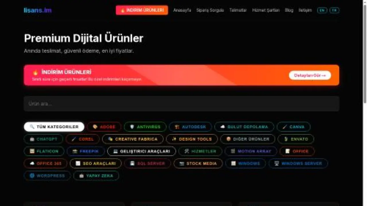Dijital Lisans Satışı - lisans.im