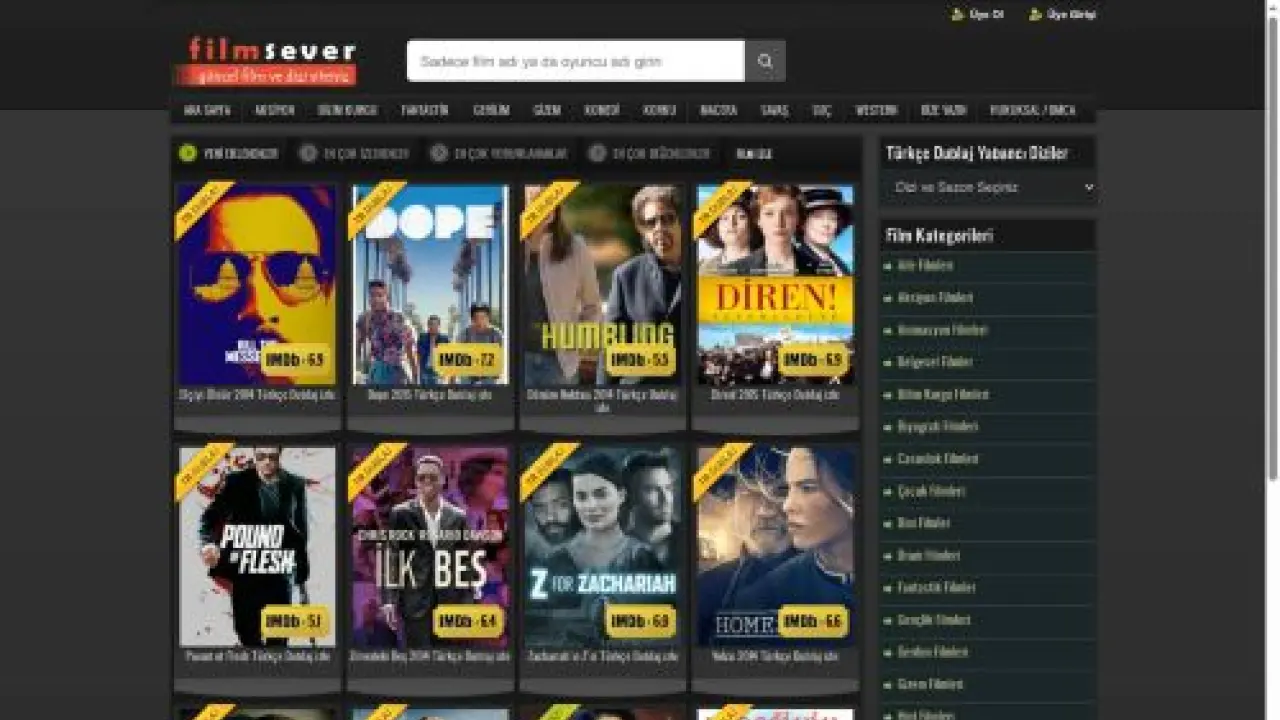 Film izle, HD Filmler, Online Sinema - Film Sever