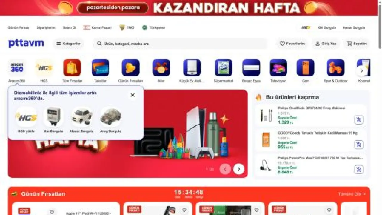 Güvenli Alışveriş Merkezi - PttAVM.com
