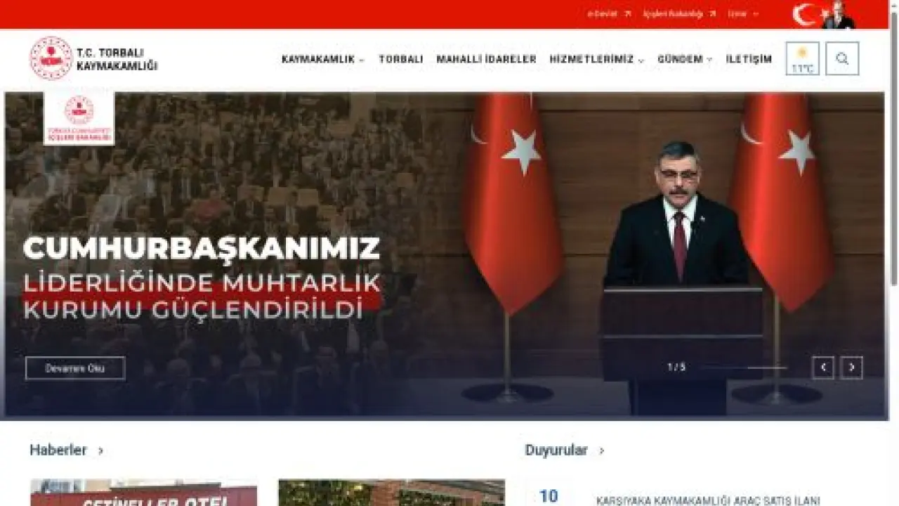T.C. Torbalı Kaymakamlığı Resmi Web Sitesi