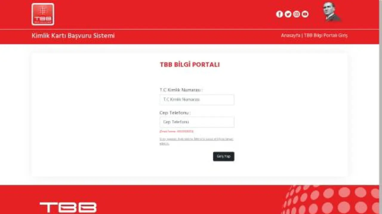 Türkiye Belediyeler Birliği - Giriş Ekranı