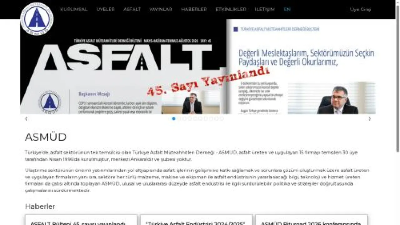 ASMÜD :: Türkiye Asfalt Müteahhitleri Derneği